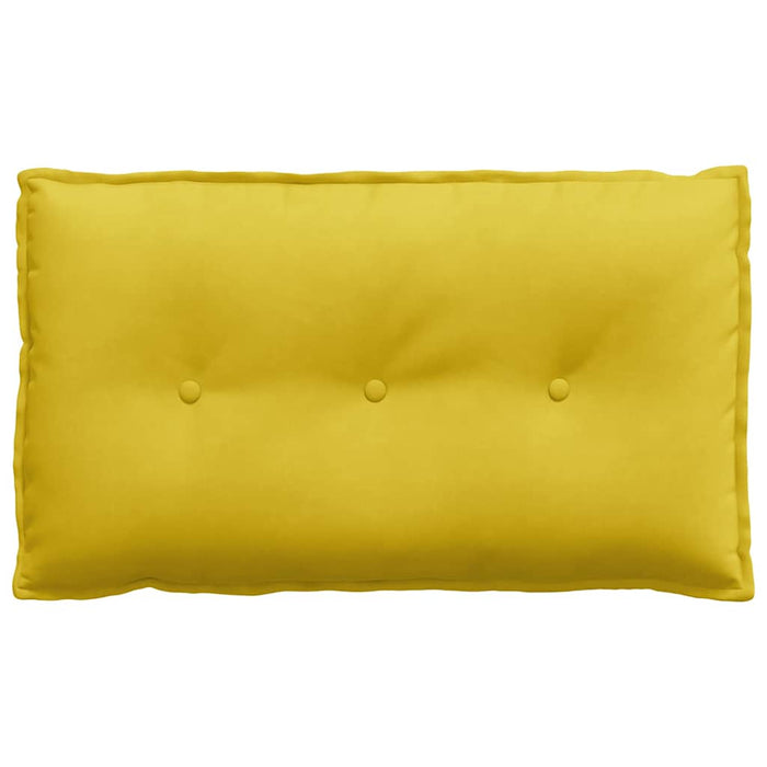 Cuscino per Schiena Giallo 80 x 50 cm Tessuto in Cords 42014725