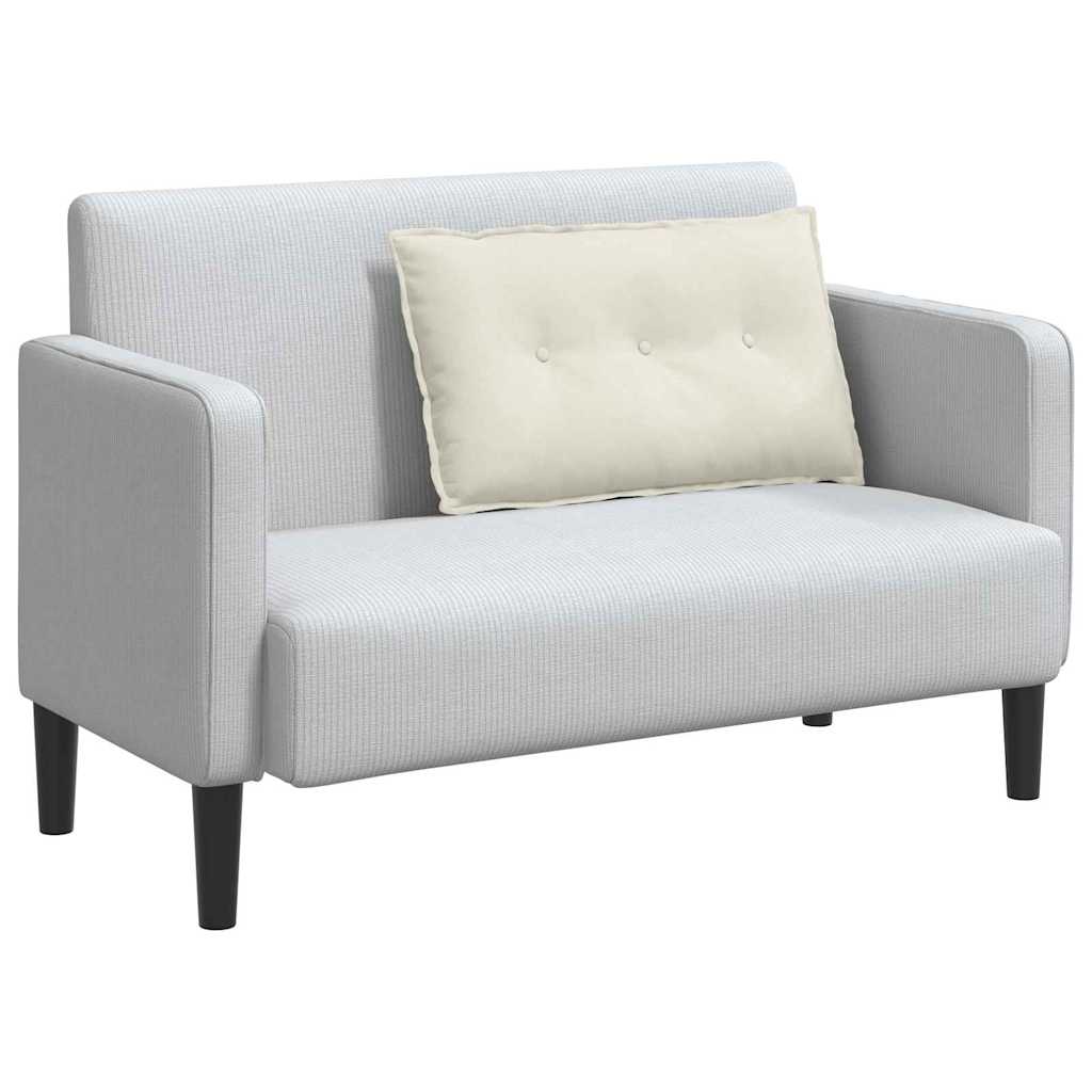 Cuscino per Schiena Crema 80 x 50 cm Tessuto in Cords 42014727