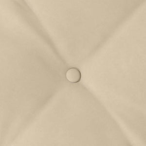 Cuscino per Schiena Crema 80 x 50 cm Tessuto in Microfibra 42014734