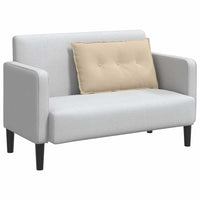 Cuscino per Schiena Crema 80 x 50 cm Tessuto in Microfibra 42014734