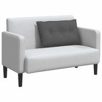 Cuscino per Schiena Grigio scuro 80 x 50 cm Tessuto in Cords 42014737