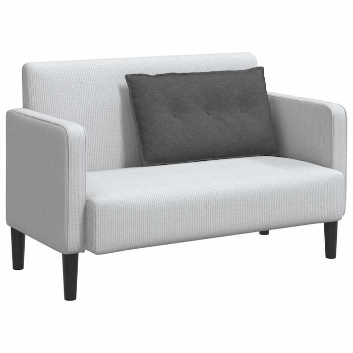 Cuscino per Schiena Grigio scuro 80 x 50 cm Tessuto in Cords 42014737