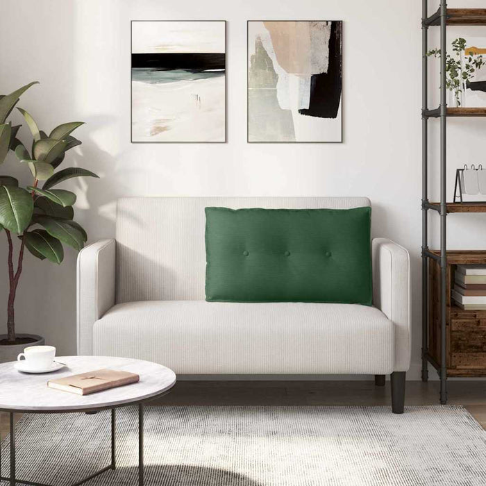 Cuscino per Schiena Verde Giungla 80 x 50 cm Tessuto in Cords 42014741