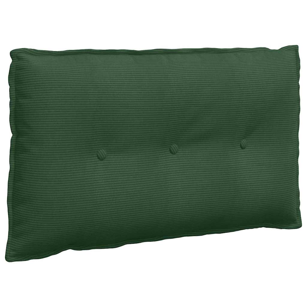 Cuscino per Schiena Verde Giungla 80 x 50 cm Tessuto in Cords 42014741