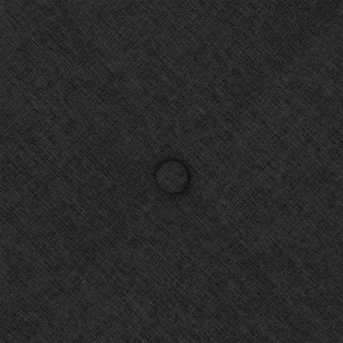 Cuscino per Schiena Nero 100 x 19 x 50 cm Tessuto 42014746