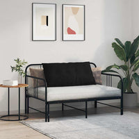 Cuscino per Schiena Nero 100 x 19 x 50 cm Tessuto 42014746