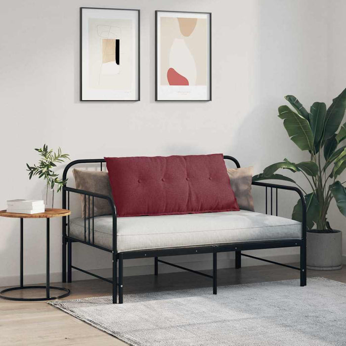 Cuscino per Schiena Rosso Vino 100 x 19 x 50 cm Tessuto 42014747