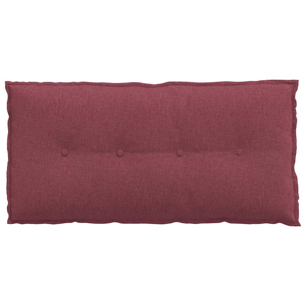Cuscino per Schiena Rosso Vino 100 x 19 x 50 cm Tessuto 42014747