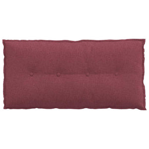 Cuscino per Schiena Rosso Vino 100 x 19 x 50 cm Tessuto 42014747