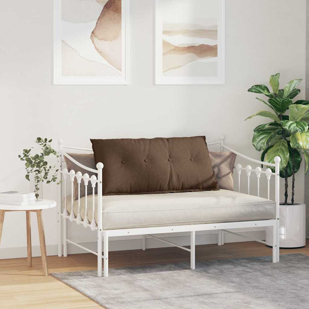 Cuscino per Schiena Marrone 100 x 19 x 50 cm Tessuto 42014748