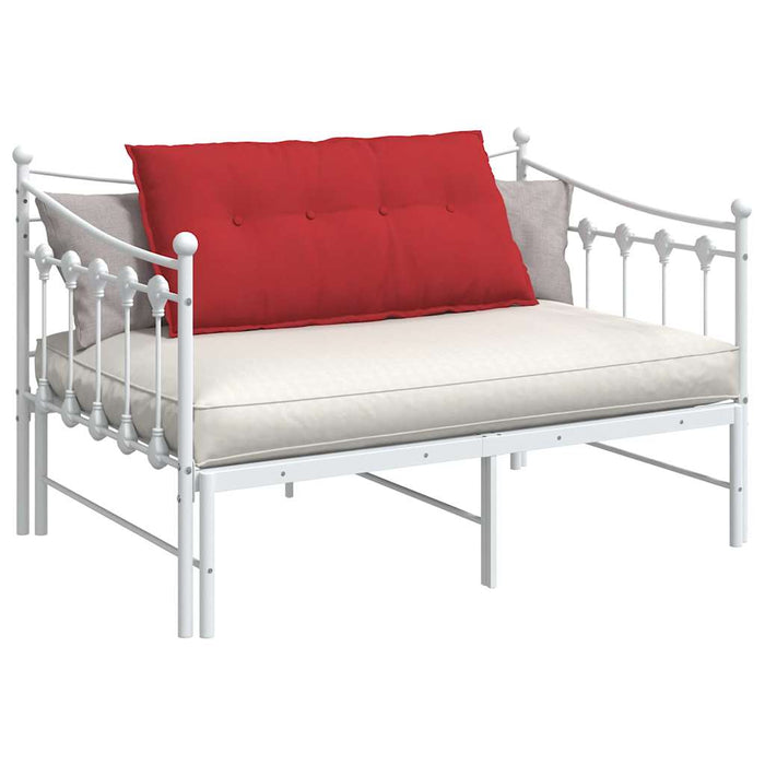 Cuscino per Schiena Rosso 100 x 19 x 50 cm Tessuto 42014756