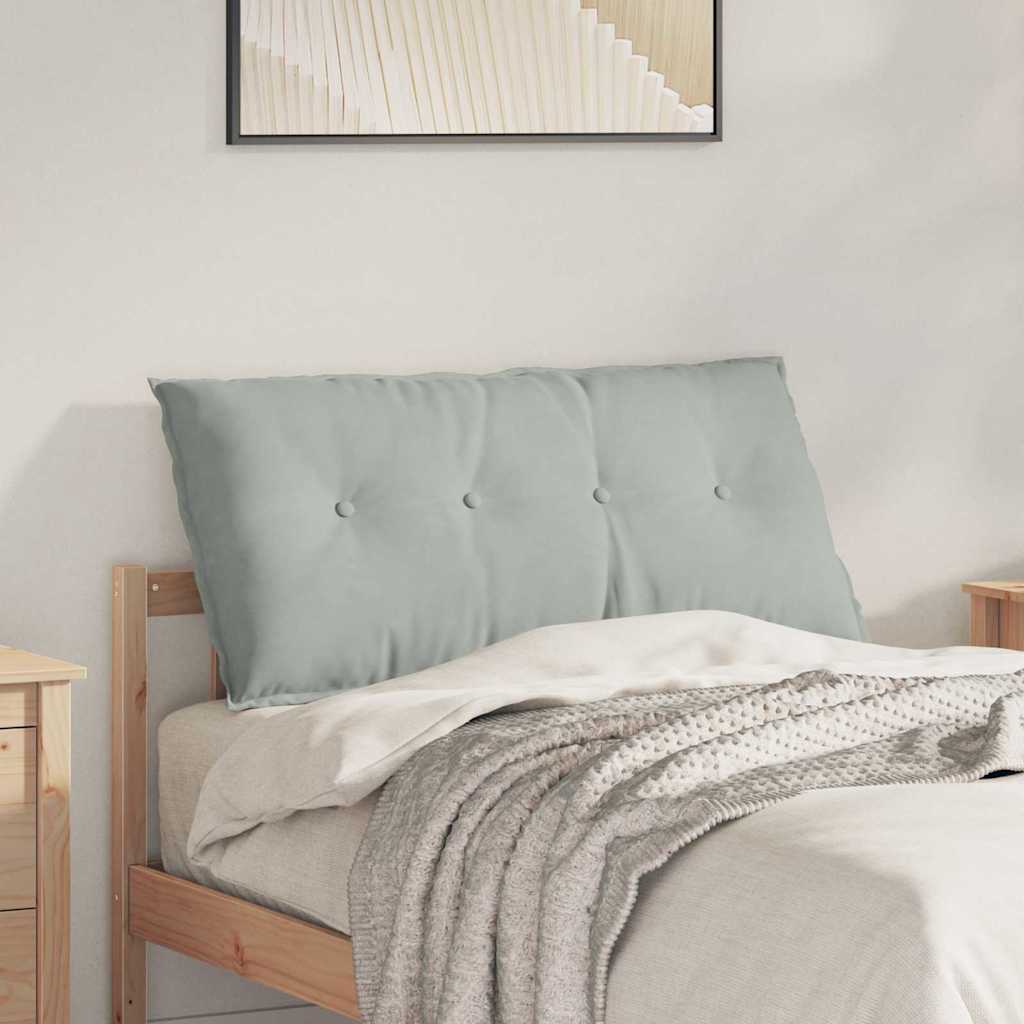 Cuscino per Schiena Grigio chiaro 100 x 50 cm Tessuto in Cords 42014761