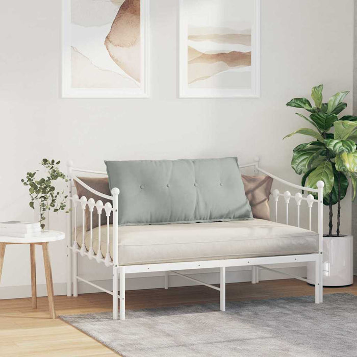 Cuscino per Schiena Grigio chiaro 100 x 50 cm Tessuto in Cords 42014761