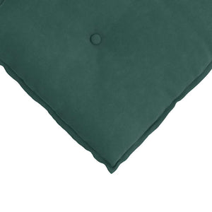 Cuscino per Schiena Verde Scuro 100 x 50 cm Tessuto in Cords 42014763