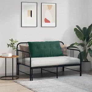 Cuscino per Schiena Verde Scuro 100 x 50 cm Tessuto in Cords 42014763