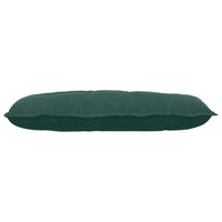 Cuscino per Schiena Verde Scuro 100 x 50 cm Tessuto in Cords 42014763