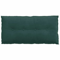 Cuscino per Schiena Verde Scuro 100 x 50 cm Tessuto in Cords 42014763
