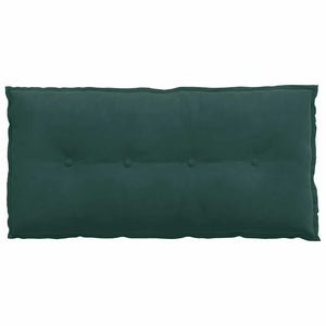 Cuscino per Schiena Verde Scuro 100 x 50 cm Tessuto in Cords 42014763