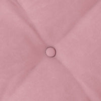 Cuscino per Schiena Rosa 100 x 50 cm Tessuto in Cords 42014765