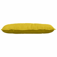 Cuscino per Schiena Giallo 100 x 50 cm Tessuto in Cords 42014768