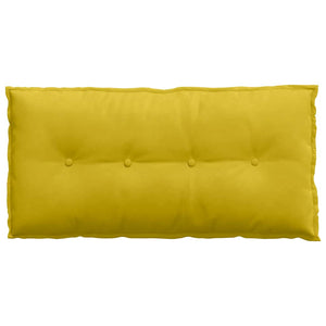 Cuscino per Schiena Giallo 100 x 50 cm Tessuto in Cords 42014768