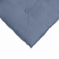 Cuscino per Schiena Blu 100 x 50 cm Tessuto in Cords 42014782