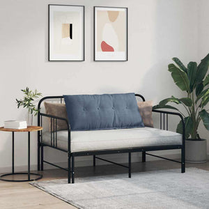 Cuscino per Schiena Blu 100 x 50 cm Tessuto in Cords 42014782