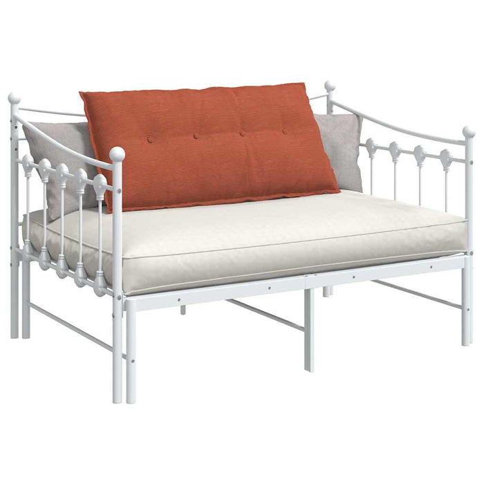 Cuscino per Schiena Rosso Arancio 100 x 50 cm Tessuto in Cords 42014786