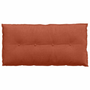 Cuscino per Schiena Rosso Arancio 100 x 50 cm Tessuto in Cords 42014786