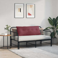 Cuscino per Schiena Rosso Vino 120 x 19 x 50 cm Tessuto 42014790