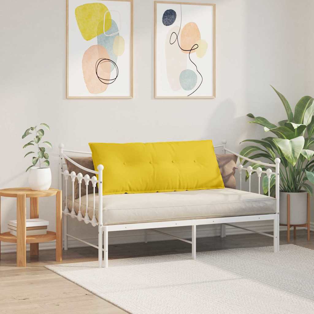 Cuscino per Schiena Giallo Chiaro 120 x 19 x 50 cm Tessuto 42014796