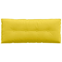 Cuscino per Schiena Giallo Chiaro 120 x 19 x 50 cm Tessuto 42014796