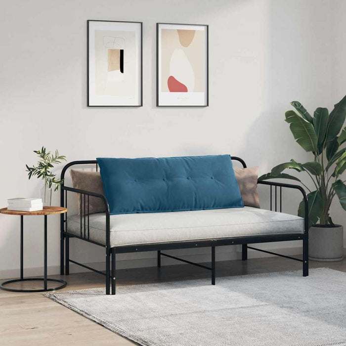 Cuscino per Schiena Blu 120 x 50 cm Tessuto in Cords 42014803