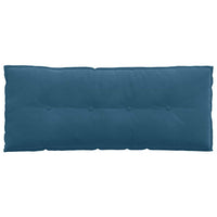 Cuscino per Schiena Blu 120 x 50 cm Tessuto in Cords 42014803