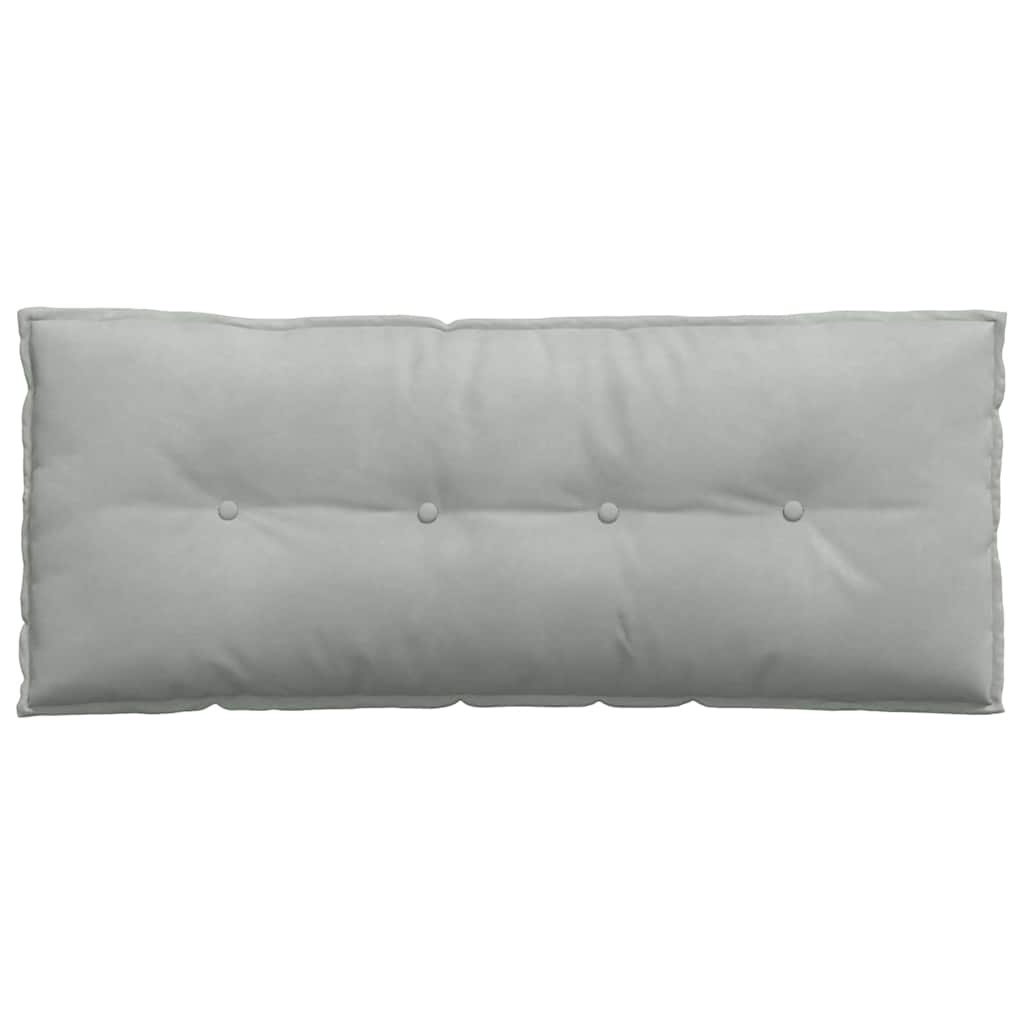 Cuscino per Schiena Grigio chiaro 120 x 50 cm Tessuto in Cords 42014804