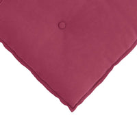 Cuscino per Schiena Rosso Vino 120 x 50 cm Tessuto in Cords 42014809