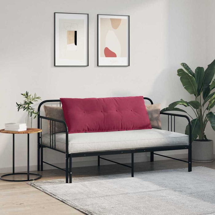 Cuscino per Schiena Rosso Vino 120 x 50 cm Tessuto in Cords 42014809