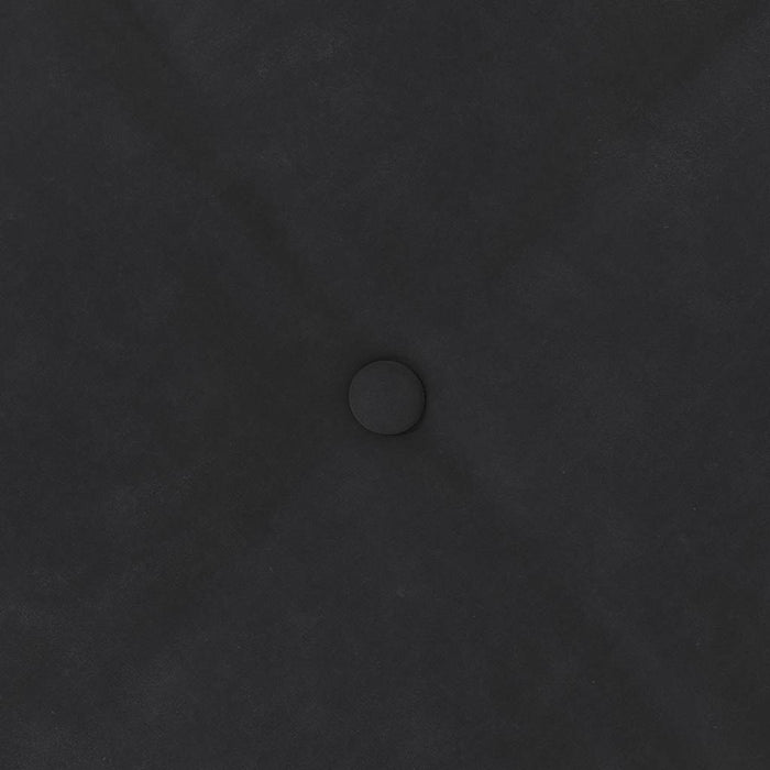 Cuscino per Schiena Nero 120 x 50 cm Tessuto in Cords 42014810