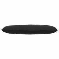 Cuscino per Schiena Nero 120 x 50 cm Tessuto in Cords 42014810