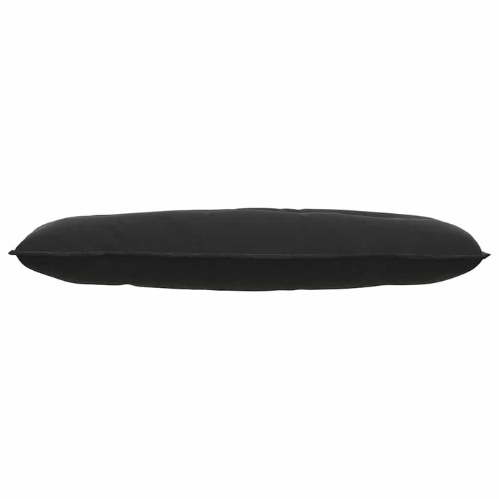 Cuscino per Schiena Nero 120 x 50 cm Tessuto in Cords 42014810
