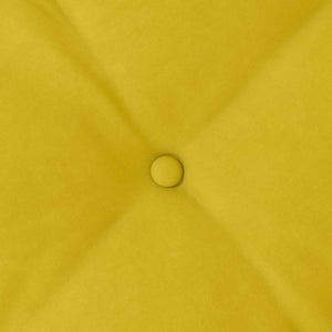 Cuscino per Schiena Giallo 120 x 50 cm Tessuto in Cords 42014811