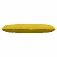 Cuscino per Schiena Giallo 120 x 50 cm Tessuto in Cords 42014811