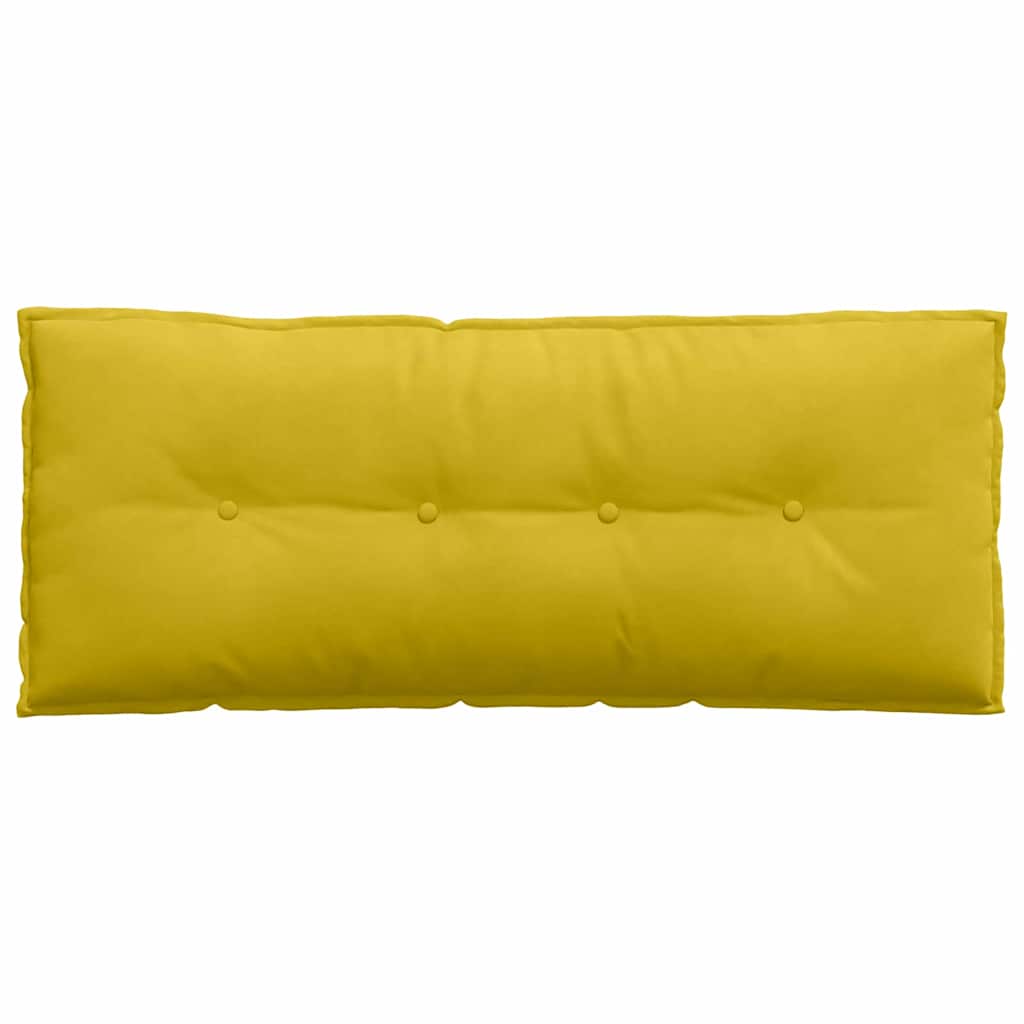 Cuscino per Schiena Giallo 120 x 50 cm Tessuto in Cords 42014811