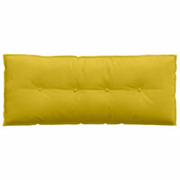 Cuscino per Schiena Giallo 120 x 50 cm Tessuto in Cords 42014811