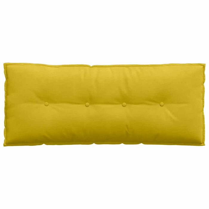 Cuscino per Schiena Giallo 120 x 50 cm Tessuto in Cords 42014811