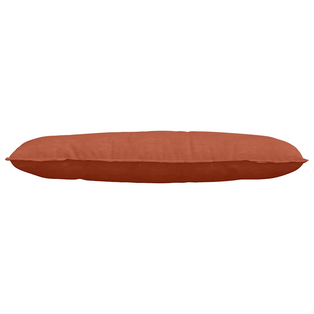 Cuscino per Schiena Rosso Arancio 120 x 50 cm Tessuto in Cords 42014829