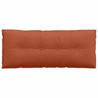 Cuscino per Schiena Rosso Arancio 120 x 50 cm Tessuto in Cords 42014829