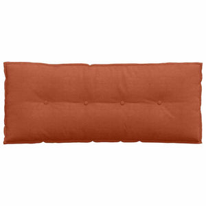 Cuscino per Schiena Rosso Arancio 120 x 50 cm Tessuto in Cords 42014829