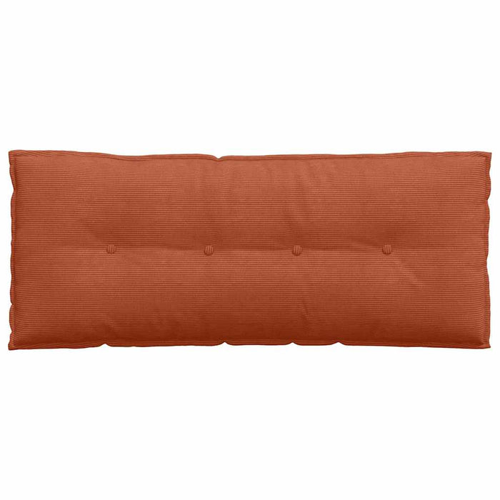 Cuscino per Schiena Rosso Arancio 120 x 50 cm Tessuto in Cords 42014829
