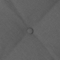 Cuscino per Schiena Grigio scuro 140 x 19 x 50 cm Tessuto 42014831